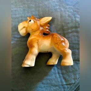 1940's Porcelain Donkey Mule Burro Figurine Occupied Japan Nice Condition